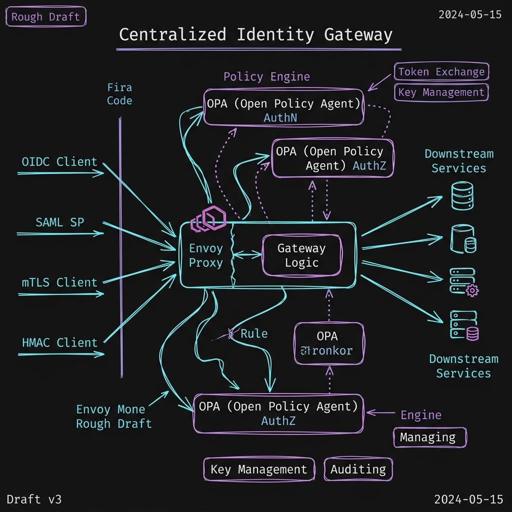 Centralized Identity Gateway Architecture Diagram